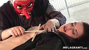 Masked Dude PUNISHES Sexy Slave With Toys And BDSM
