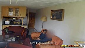 petite ebony hottie stretched by massive dick