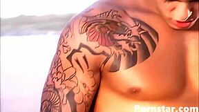 Ebony latina graziela alves squirts on cock during beach sex