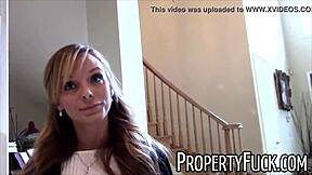 i'm a pervert wit camera fuckin this hot petite blonde real estate agent in doggy, givin her blowjob from pov, she's so sexy amateurs