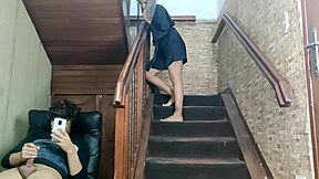 spied on stepbrother masturbating, then he fucked me