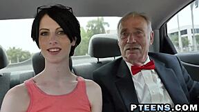 Young hottie bangs old stud in doggy