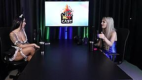 kyra’s first anal scene with dwarf actor in sheer red