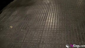 Blonde Vanesa Inserts Plug In Street And Bangs Young Black Hookup!