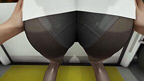 Ochako from Boku No Hero gets banged in metro. Full hentai video out now!