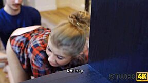 Bald Guy Thrusts Cock Into Russian Teen's Sexy Ass In Doggystyle Reality