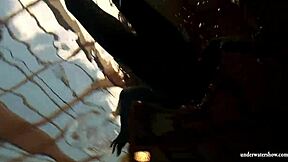 hungarian teen petra gets nude in pool for me