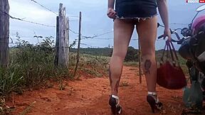 Blonde Teen 18+ Fucked Publicly on Road by Big Cock