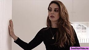 crystal watches maddy lick her wet pussy in lesbian scene