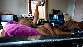 real homemade ebony threesome going down in texas, so hot! 🔥