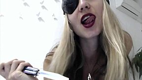 teen shows off small tits on webcam