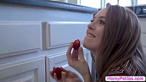 this teen redhead gets fucked hard by her friend's stepbrother with deepthroat