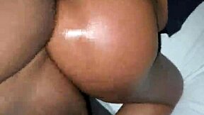 is ebony fucking that oiled bitch with monster cock?