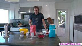 this teen redhead gets fucked hard by her friend's stepbrother with deepthroat