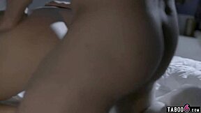 Santa fucks petite teen beauty at his boss's home!