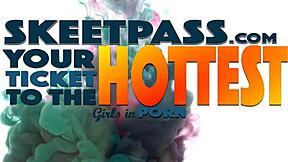 skylar valentine stuffs her shaved pussy with dildo and big cock