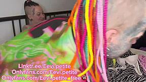 Wow! Petite Eevi's first wild fuck caught live on cam!