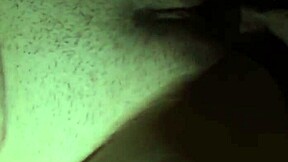 Amateur couple bent over in doggystyle for intense creampie.