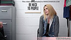 Cute Blonde Shoplifter Madison Gets Bent Over For Sex In Store