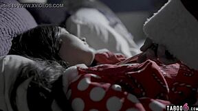 Santa fucks petite teen beauty at his boss's home!