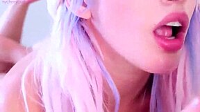 Blonde Pro Masturbates And Gives Intense Blowjob To Big Cock