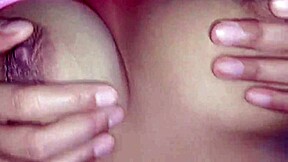 Her mouth fully satisfied by my massive member