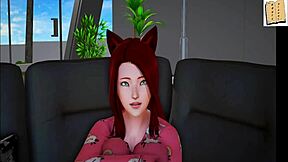 the redhead teen in my new family gets naughty with small tits