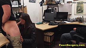 Shoplifter's desperate fuck with owner to avoid jail time