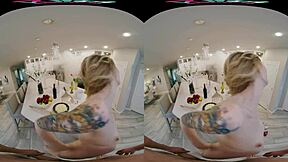 hot blonde ailee anne wants shaved pussy fucked in kitchen pov 😏