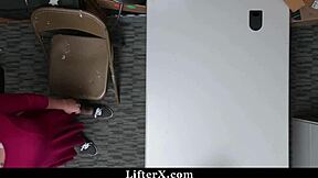 Teen strips and gets fucked to escape jail time.