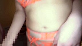 Asian Girl Shakes Big Tits During Intense Blowjob