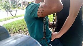 Enjoying a nice blowjob with a Latina on Medellín streets