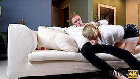 Slutty Tutor Seduced By Naughty Student In Glasses And Stockings During Lesson