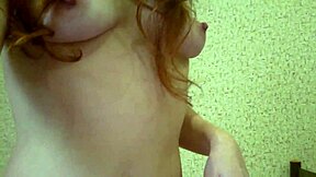 Perfect redhead teen creamy pussy close-up