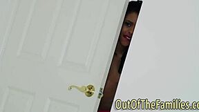 Ebony Teen Rides Stepdad