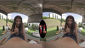 Vrlatina Com Features Sexy Cute Latina Teen 18+ With Big Tits And Sexy Nipples In 5k Vr