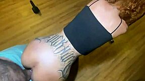 I fucked the redhead on all fours in the gym