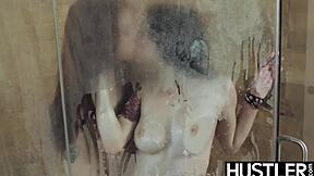 stunning babe anna de ville enjoys dildo play with redhead