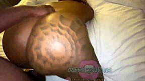 big booty ebony bbw bent over for intense bbc backshots from redhead amateur