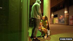 party chick cheats on her boyfriend - risky doggystyle fuck in public - shaiden rogue