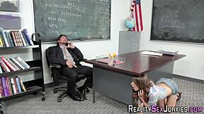 Skinny Teen Pornstar Bangs with Big Cock in Group