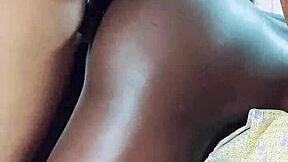 hot ebony teen is a good dick fucker