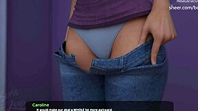 A lot of cum sprayed on step sister's face in Milfy City