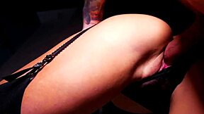 Hot Babe Sucks Deep And Doggy After College