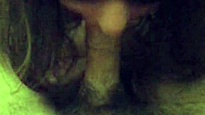 Blindfolded Girlfriend Gives Blowjob To Old Friend