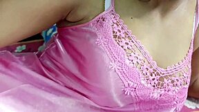 Indian village girl and stepbrother have full night sex pressing boobs.