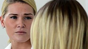 sexy lesbian teen 18+ rides strapon in fetish lezdom fingering masturbation oral riding