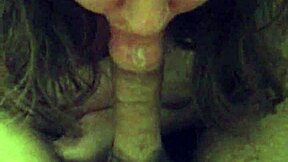 Blindfolded Girlfriend Gives Blowjob To Old Friend