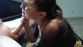 i love sucking my boyfriend's cock after work with deepthroat