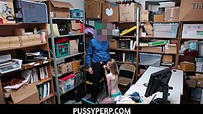 Pussyperp Officer Uses Scared Skinny Teen as Personal Sex Doll